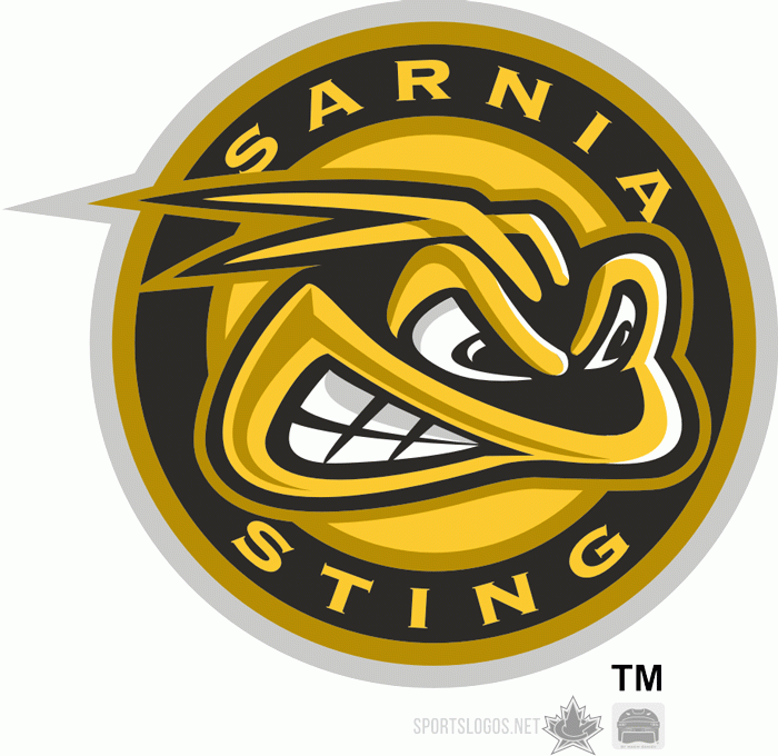 Sarnia Sting 2006-2009 alternate logo iron on transfers for clothing